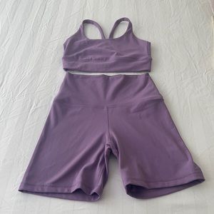 SetActive Set: SCOOP Y bra & bike shorts in COSMO